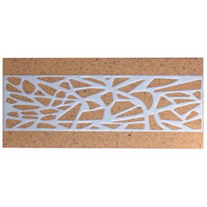 Frontal esmaltado de gres JESSEN – 15 x 33 x 1,3 blanco